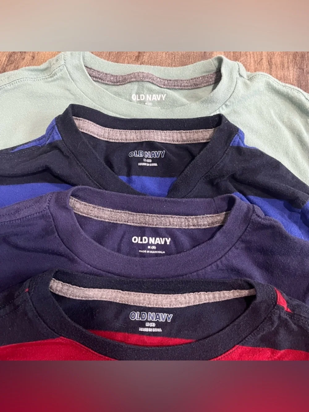 Old Navy Boys Youth Medium 8 Long Sleeve Graphic T-Shirt Lot